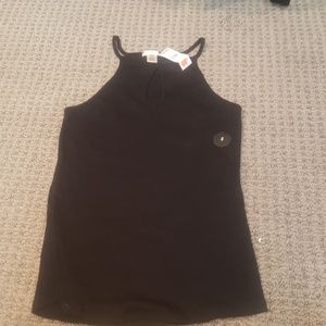 Black tank top